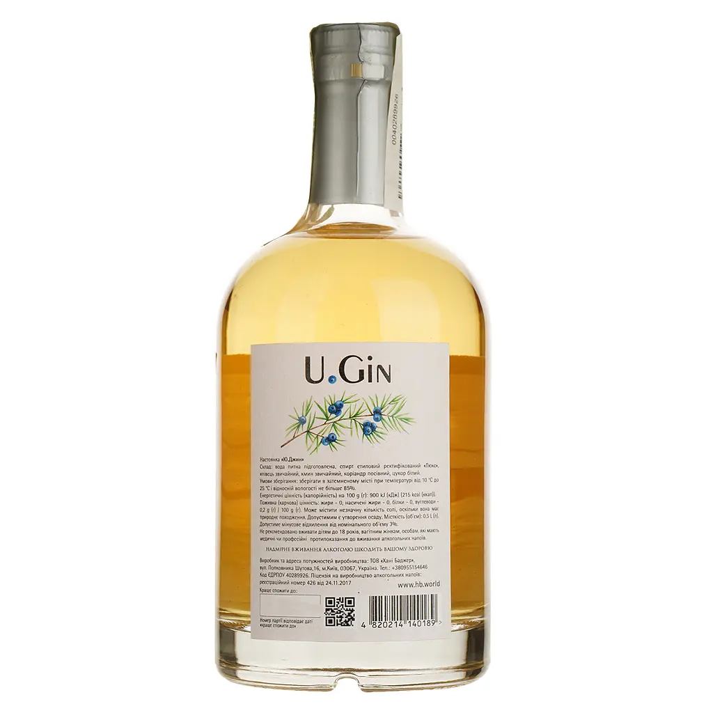 Настоянка Хані Баджер U. Gin 37% 0.5 л - фото 2