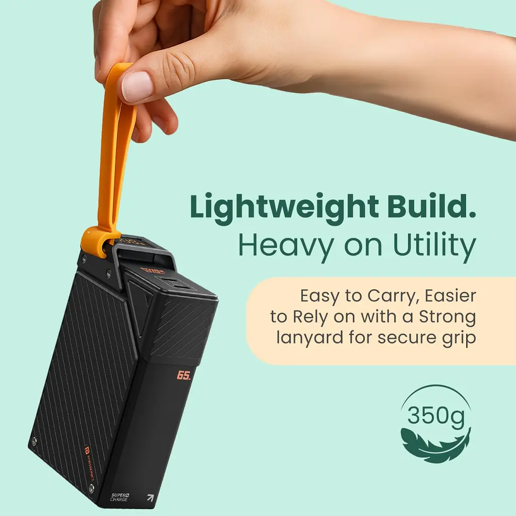 Power Bank Портативний Акумулятор FULLTECH 20000 mAh SFC65W Для Ноутбука Чорний (FP-43) - фото 9