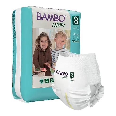 Еко-підгузки-трусики Bambo Nature Pants 8 (19+ кг)