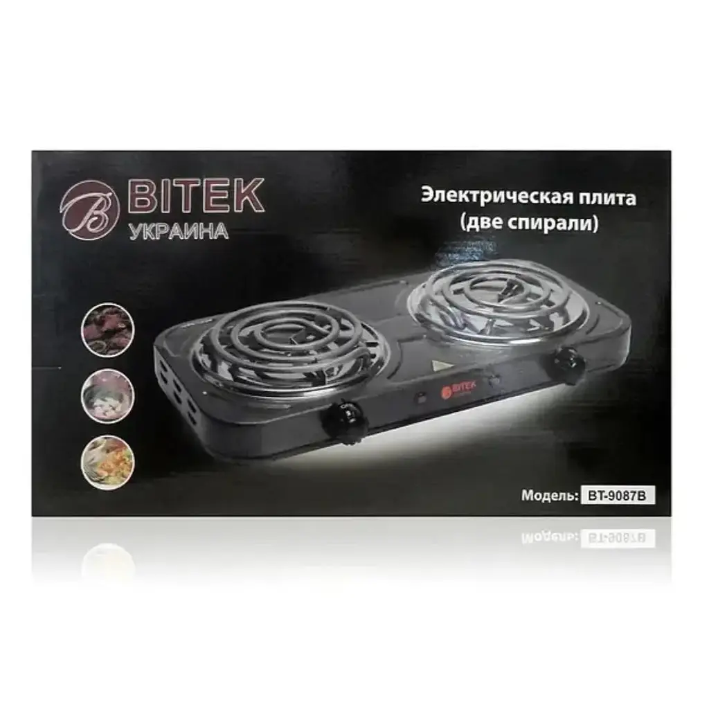 Електроплита 2 спіралі 2000Вт 138мм XPRO BT-9087B (42126-BT-9087B_442) - фото 5