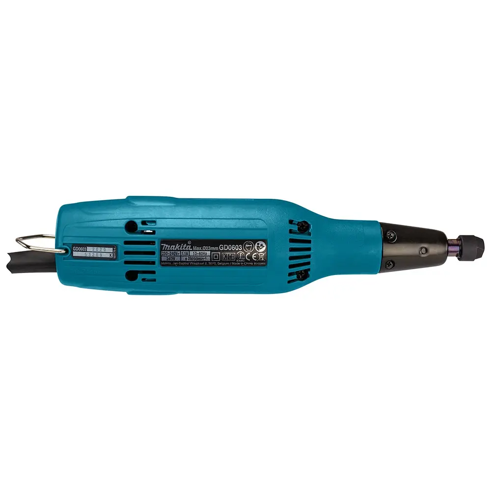 Шліфмашина пряма мережева Makita GD0603 (240 Вт, 6 мм, 28000 об/хв) - фото 3