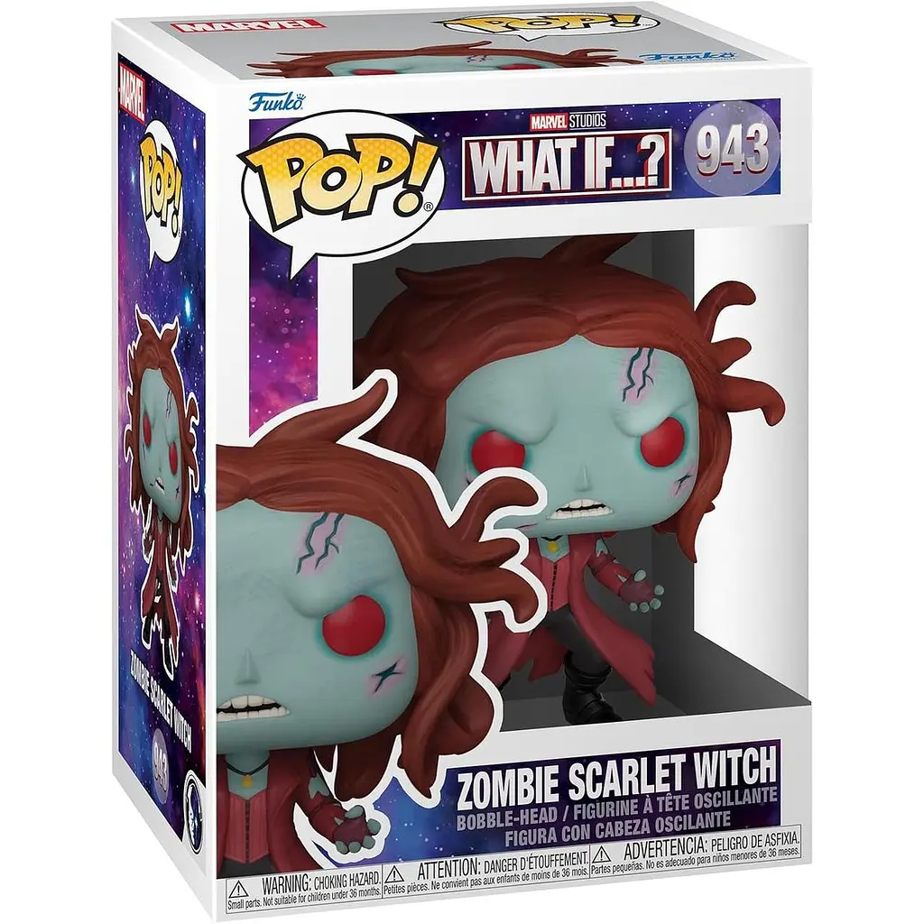 Фігурка Funko Pop Що якщо Зомбі Червона Відьма What If Zombie Scarlet Witch 10 см WI ZSW 943 - фото 3