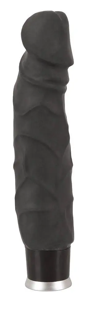 Вібратор реалістичний Nature Skin Big Vibe 23 см чорний - фото 3