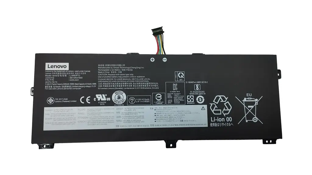 Акумулятор для ноутбука Lenovo L18L3P72 ThinkPad X390 11.55V Black 4211 mAh - фото 2