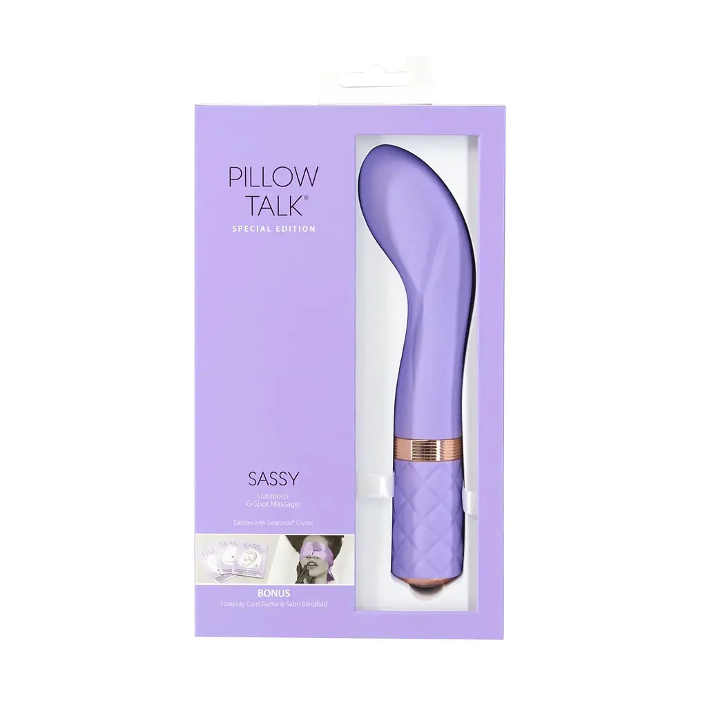 Вібратор Pillow Talk - Special Edition Racy Розкішний із кристалом Сваровскі, 12.7х2.2 см фіолетовий - фото 3