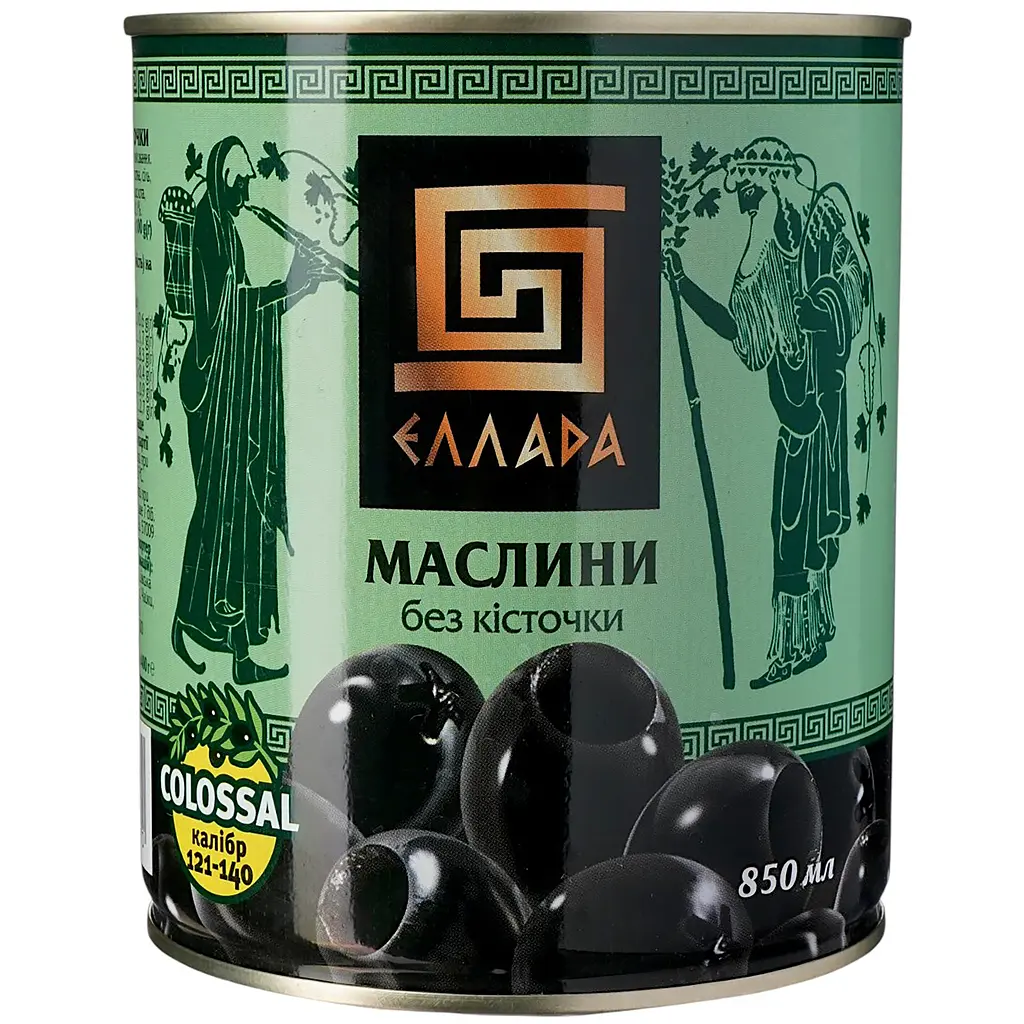 Маслини Ellada Colossal без кісточки 850 мл (922037)