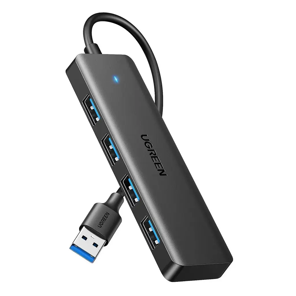 Концентратор - розгалуджувач - хаб Ugreen CM219 (UGR-25851) 4-Port USB 3.0 Hub 0.15m - фото 2
