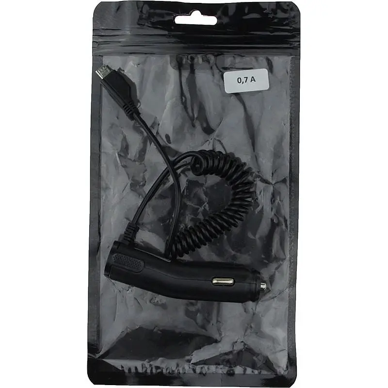 Автомобільний зарядний пристрій TOTO TZN-65 Car charger MicroUsb 700 mA 1.2m Black - фото 2