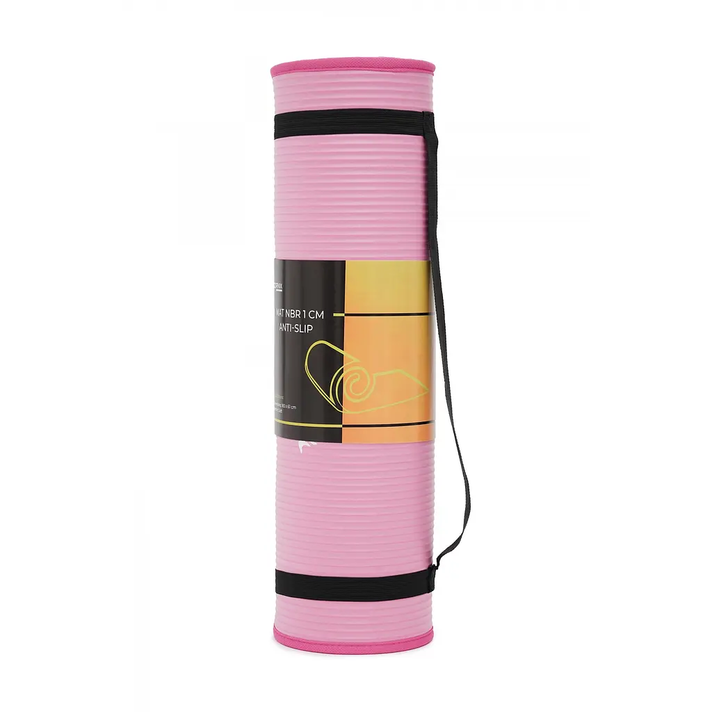 Килимок спортивний Cornix NBR 183 x 61 x 1 см для йоги та фітнесу XR-0097 Pink/Pink - фото 2