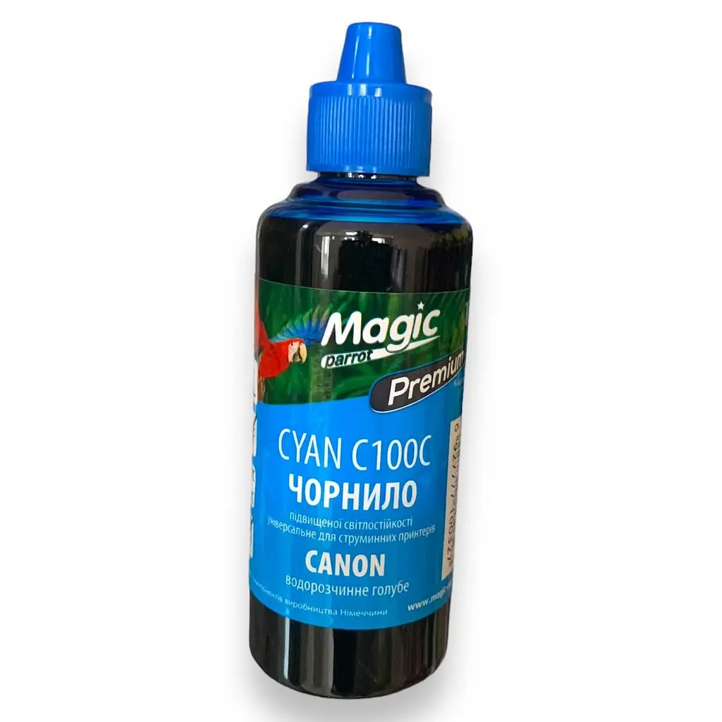 Чорнило універсальне Magic Parrot Premium для Canon Cyan C100C 100 мл - фото 3
