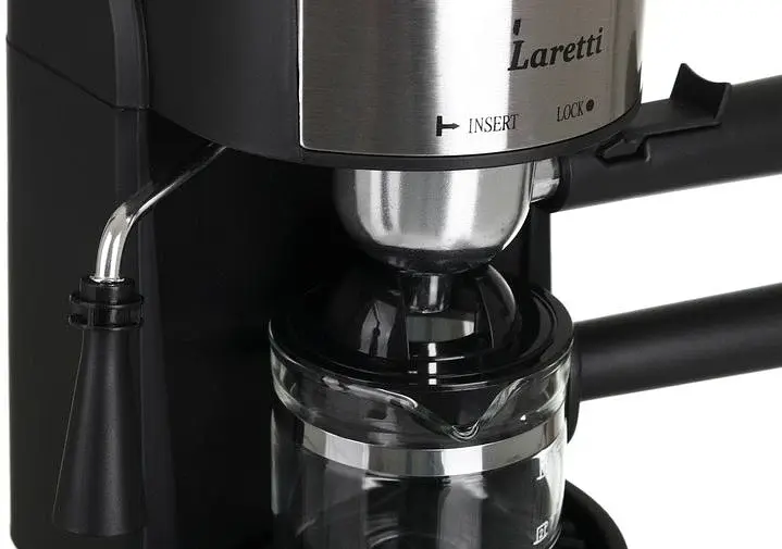 Кавоварка ріжкова еспресо Laretti LR-CM7917 Black UA - фото 4