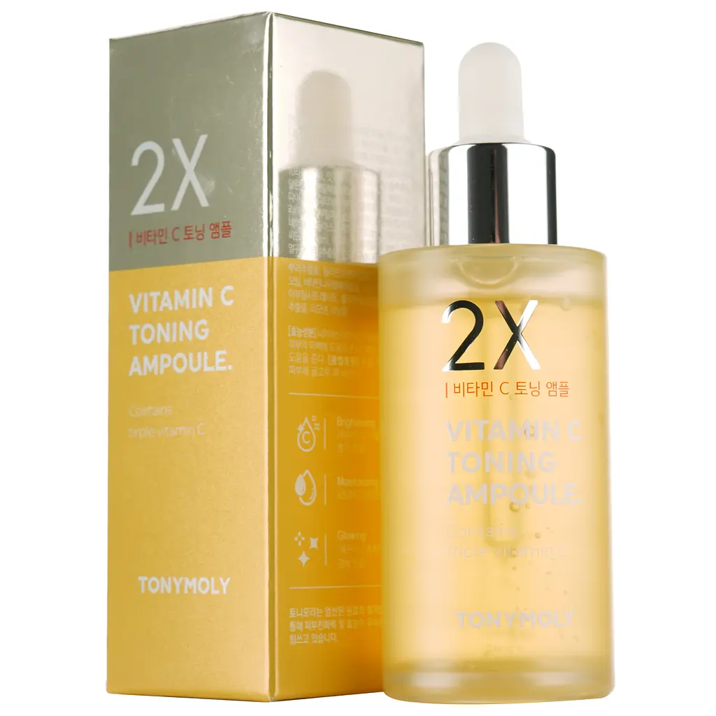 Сыворотка тонизирующая Tony Moly 2x Vitamin C Toning Ampoule, с витамином С, 50 мл - фото 2