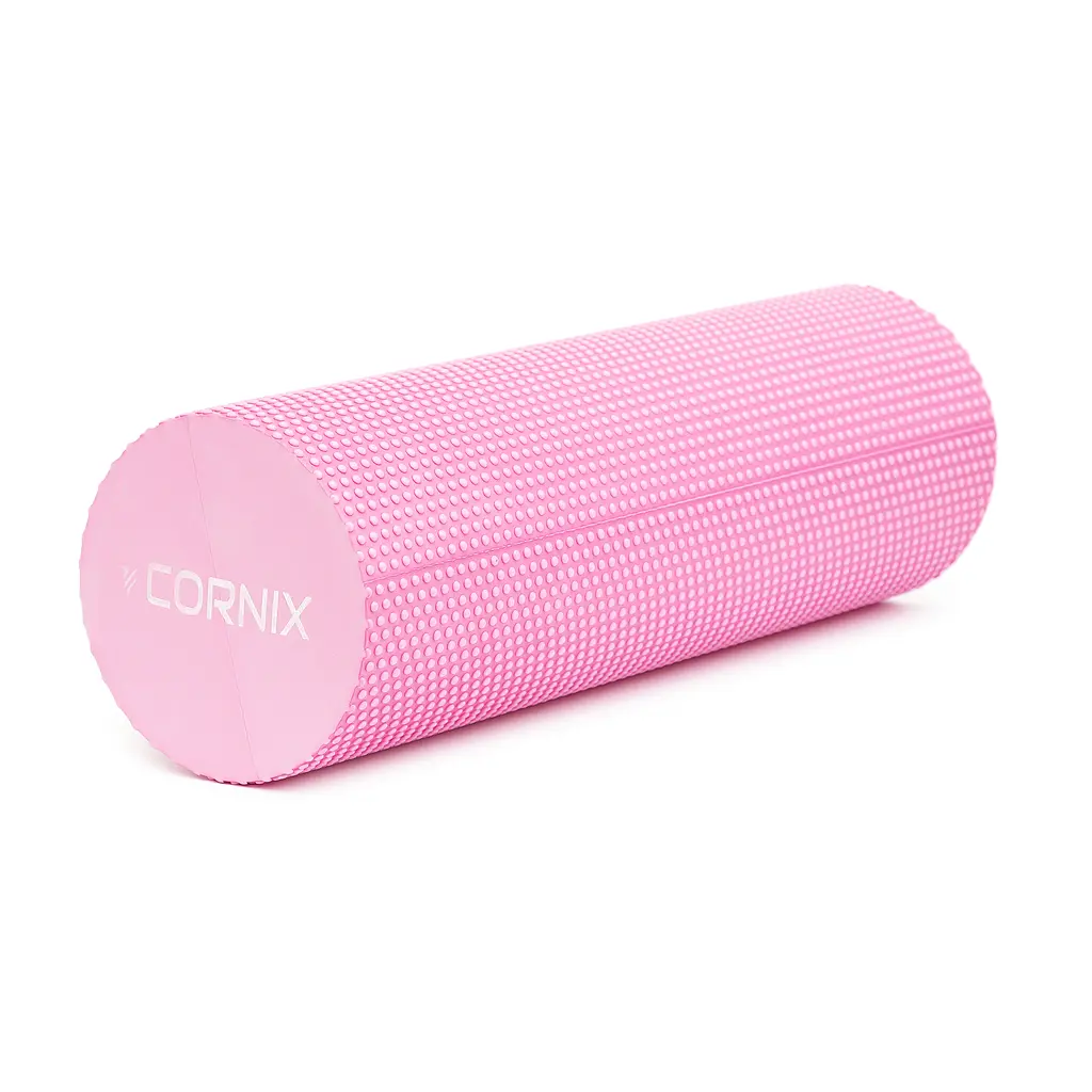 Массажный ролик Cornix EVA+ 45 x 15 см (валик, роллер) XR-0303 Pink - фото 5