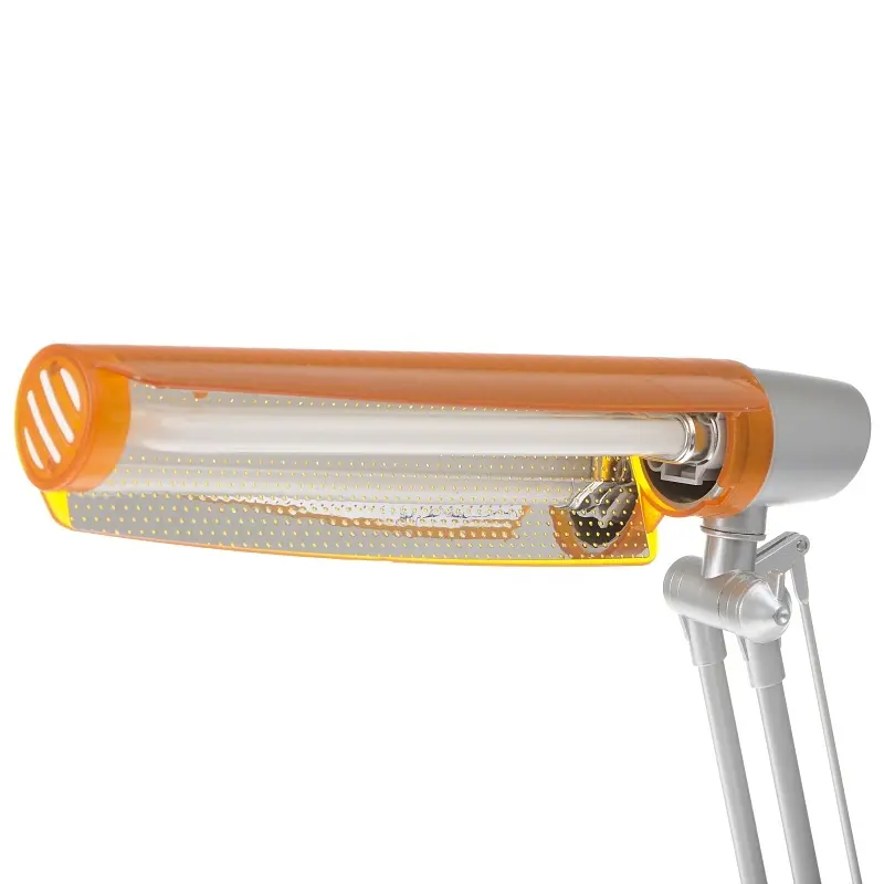 Настільна лампа Brille на гнучкій ніжці офісна TP-004 orange - фото 2