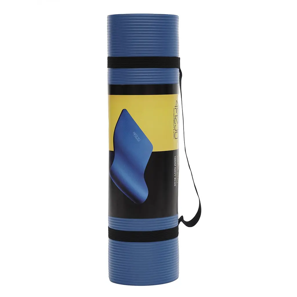 Килимок (мат) спортивний 4FIZJO NBR 180 x 60 x 1 см для йоги та фітнесу 4FJ0432 Navy Blue (P-5907739316974) - фото 4
