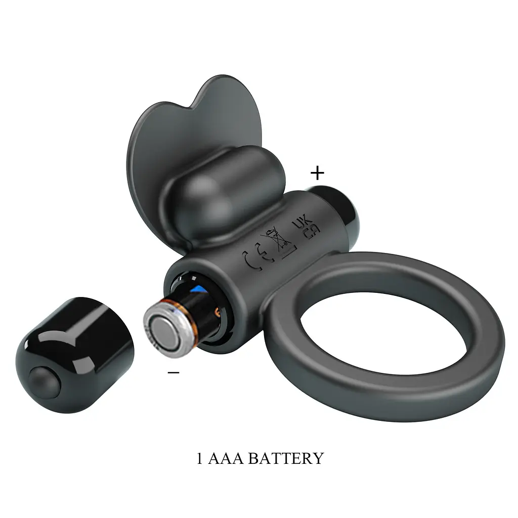 Віброкільце PRETTY LOVE VIBRANT PENIS RING DEBONAIRE Black, 10 vibration functions PRETTY LOVE BI-210316 99057 - фото 5