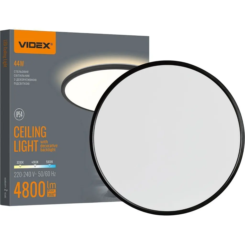 Стельовий світильник Videx DL5R 3000K-4000K-5000K Black (VL-DL5R-44CB) [145695] - фото 7
