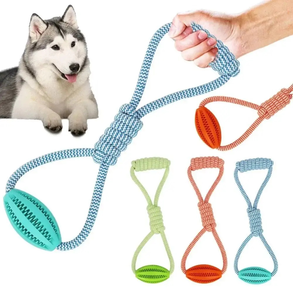 Інтерактивна іграшка для собак Derby Dog Rope Toy with Ball and Handle - фото 5