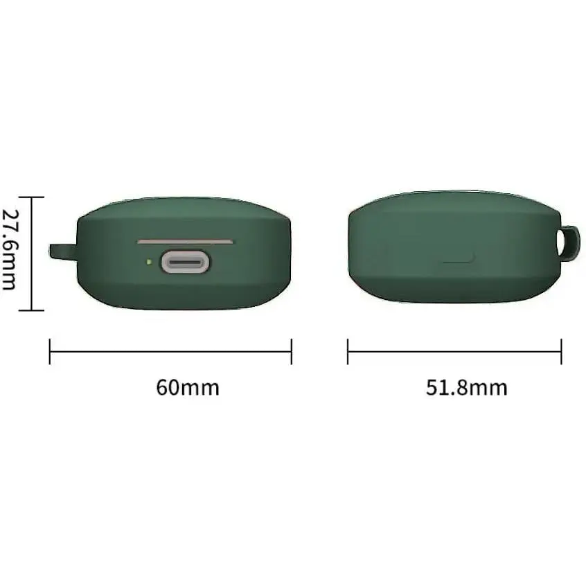 Чехол BeCover Silicon для Xiaomi Redmi Buds 6 Active Dark Green (712014) - фото 3