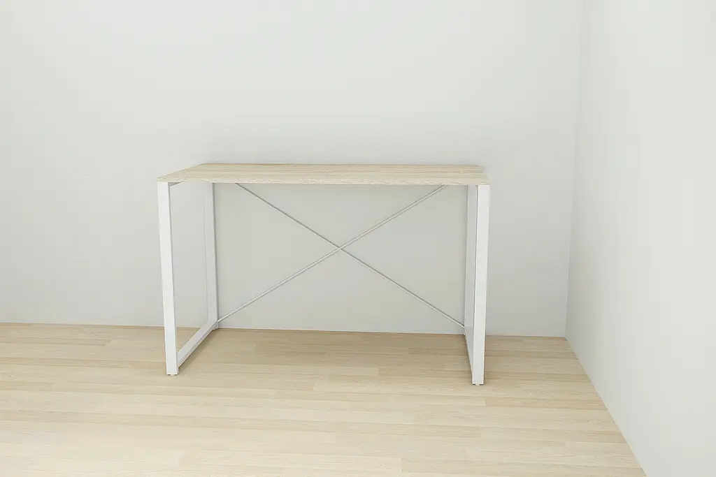 Письменный стол Ferrum-decor Серии Коннект 75x120x60 белый ДСП Дуб Сонома 16мм (FRD-104210) - фото 4