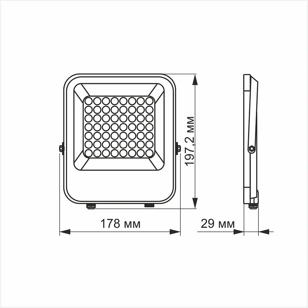 LED прожектор Videx Premium F2, 30W 5000K День-ніч (26171-000) - фото 3