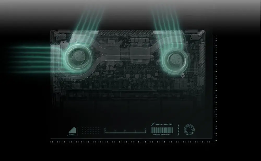 Ноутбук ASUS ROG Flow X13 GV301QE-K6033R 13.4WUXGA Touch IPS/AMD R9-5900HS/32/1024F/NVD3050Ti-4/W10P (90NR04H5-M03460) - фото 6