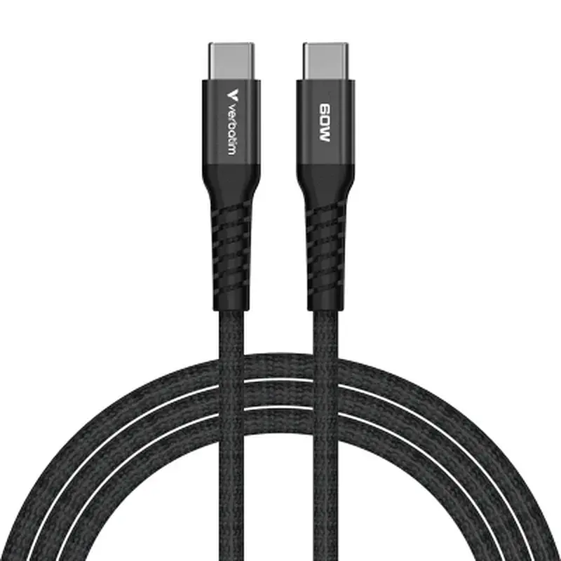 Дата кабель USB-C to USB-C 1.2m Magnetic 60W black Verbatim (31859) - фото 2