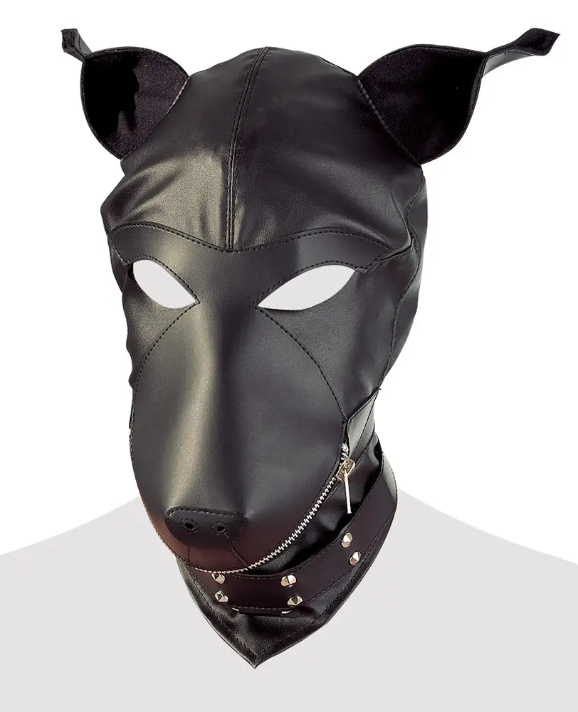 Маска собаки чорна Fetish Collection Dog Mask - фото 3