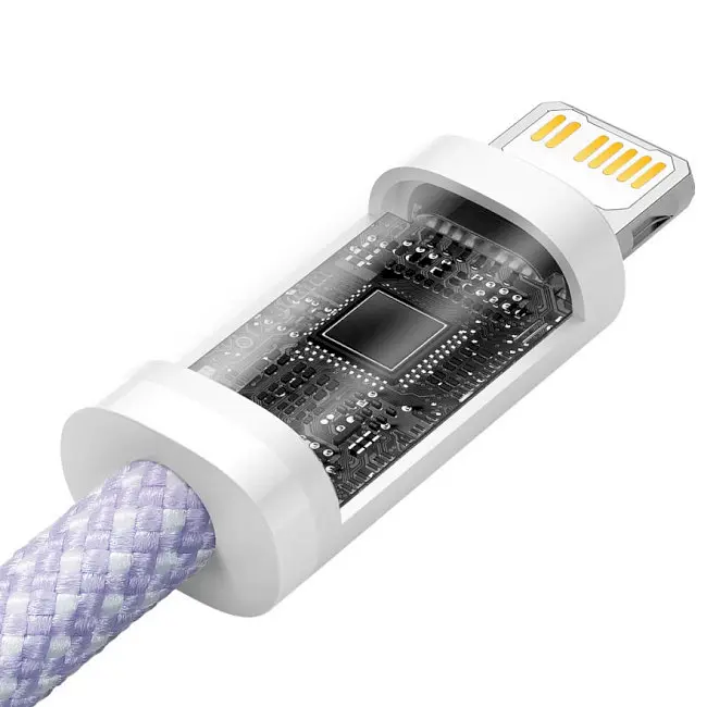 Кабель Baseus Dynamic 2 Series Fast Charging Cable Type-C to Lightning 20W 2m CALD040305 Purple - фото 2