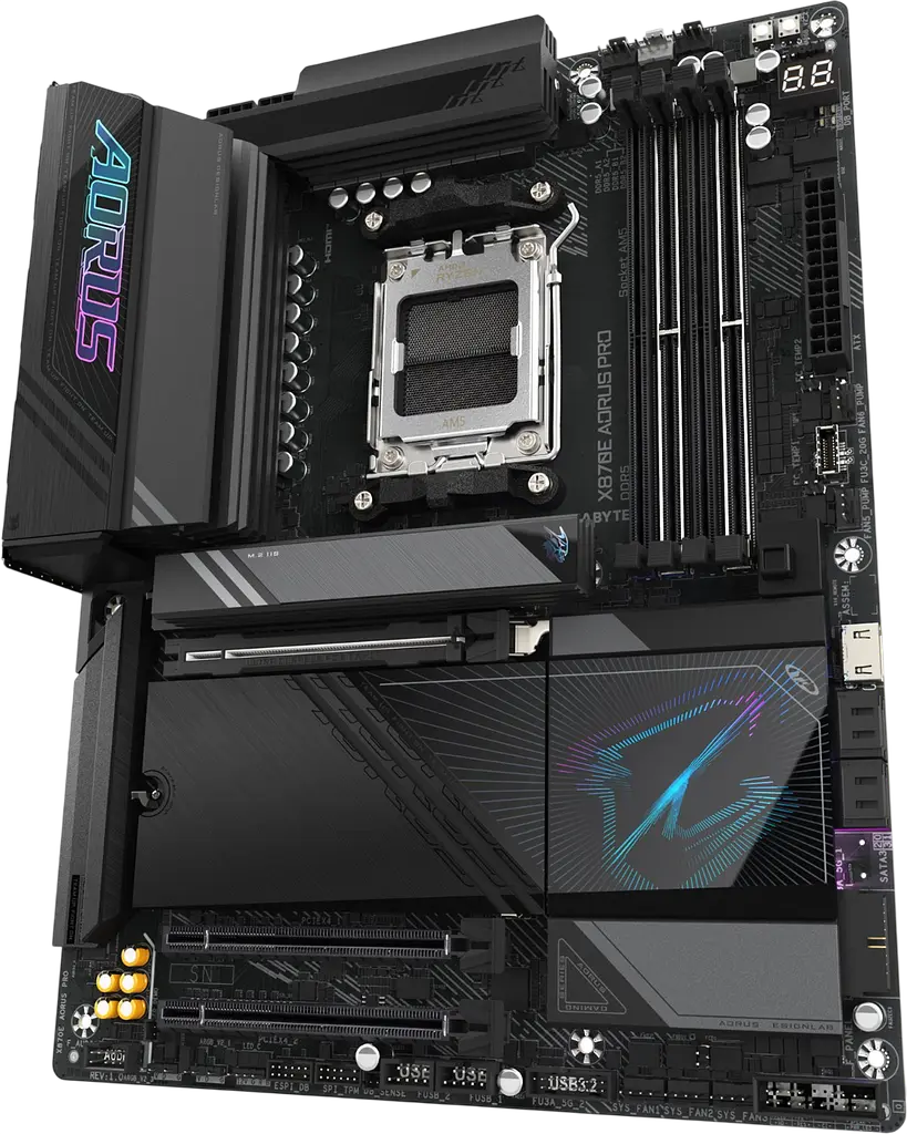 Материнська плата Gigabyte X870E Aorus Pro Socket AM5 (X870E AORUS PRO) Б/В - фото 2