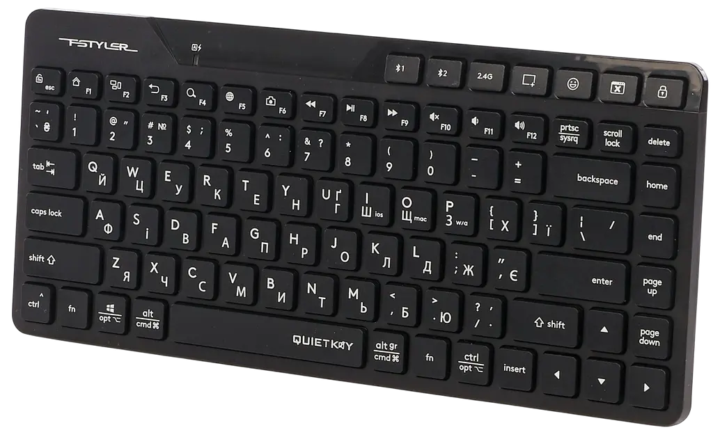 Клавіатура бездротова A4Tech FBK26C AS Black - фото 3