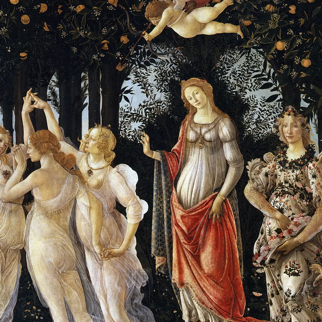 Інтер'єрна картина Сандро Боттічеллі, Весна, Sandro Botticelli, Primavera (Spring), інтер'єрний декор, 39×60 см (id6961) - фото 5