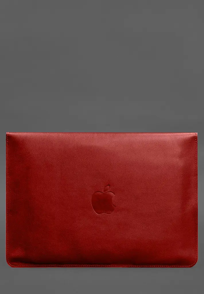 Шкіряний чохол-конверт BlankNote на магнітах для MacBook Air 15 (2023) Червоний - фото 3