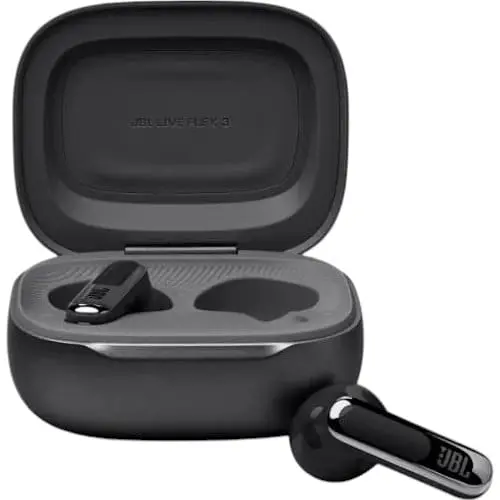 Бездротові навушники JBL Live Flex 3 + кейс з дисплеєм чорні (JBLLIVEFLEX3BLK)