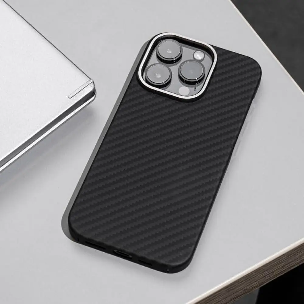 Чохол WAVE Premium Carbon Slim with Magnetic Ring iPhone 14 Plus/15 Plus - фото 7