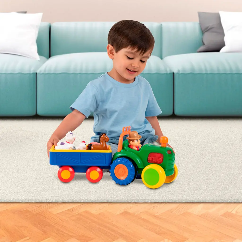 Іграшка на колесах Kiddieland Трактор фермера, укр. мова (024753) - фото 12