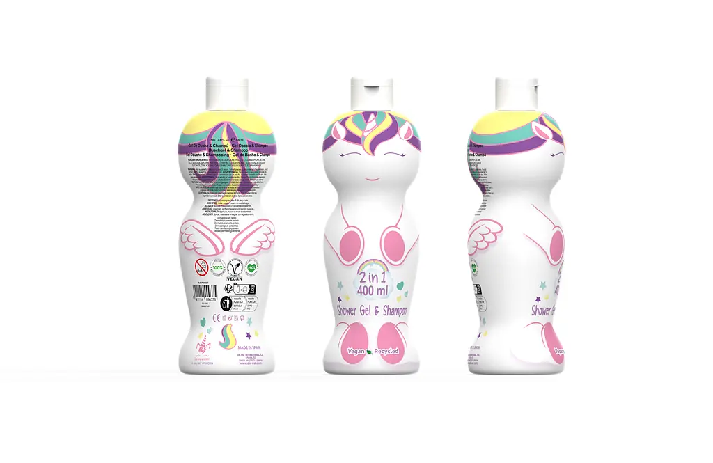 Шампунь-гель 2 в 1 Air-Val Eau my Unicorn 1D 400 мл (8411114090375) - фото 2