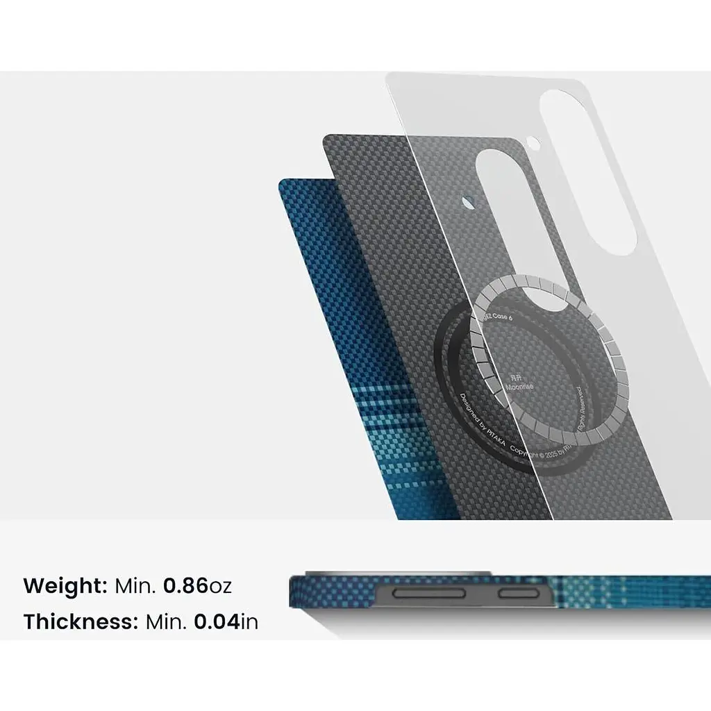 Чехол Pitaka MagEZ Tactile Woven Case для Samsung Galaxy S25 Plus Moonrise [KS2502S] [128408] - фото 6