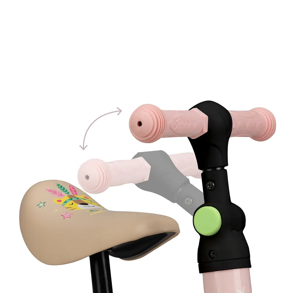 Дитячий біговел-велосипед MoMi LORIS 4 в 1, рожевий (ROBI00039) - фото 5