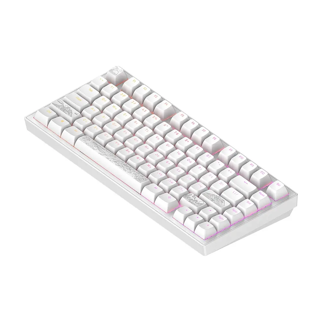 Клавіатура Dark Project ALU81 Terra Nostra PBT RGB Mech G3MS Moonstone White (DPKB_NOSTRA_81_ANSI_WHITE_UA) - фото 4