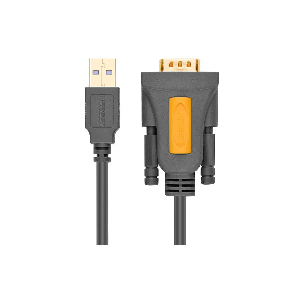 Кабель для передачі даних USB to COM M 2.0m DB9 RS-232 CR104 black Ugreen (20222) - фото 2