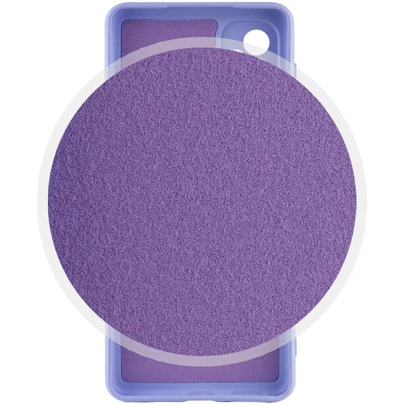 Чохол Silicone Cover Lakshmi Full Camera (A) для Samsung Galaxy A14 4G/5G Бузковий / Dasheen - фото 3