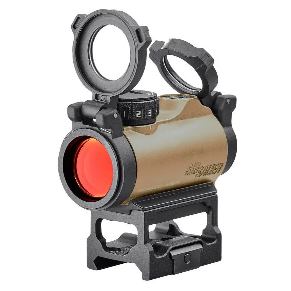 Коліматорний приціл Sig Sauer Romeo-MSR 2MOA red dot зі збільшувачем Juliet3-Micro 1-3X FDE (SORJ72011) - фото 3