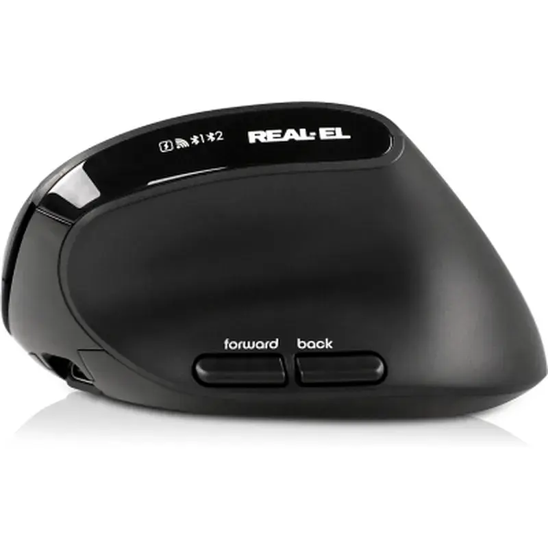 Мишка REAL-EL RM-490W Wireless/Bluetooth Black (EL123200058) - фото 5