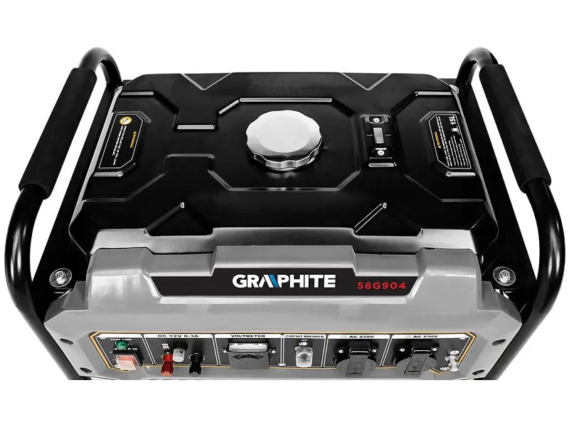 Бензиновий генератор Graphite 58G904 - фото 4