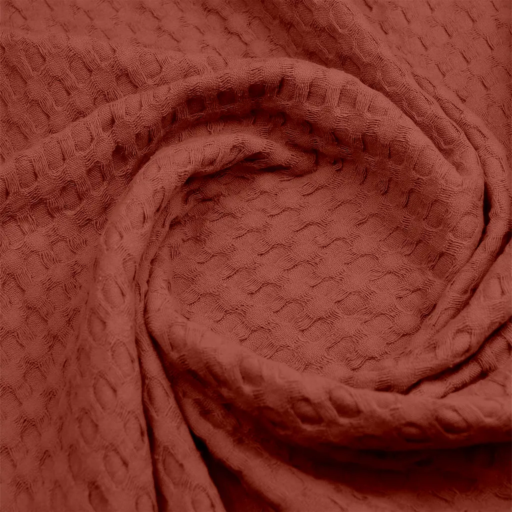 Плед-покрывало Cosas Cinnamon Waffle Weave 110х140 см корица (Blanket_29Сinnamon_WaffleWeave_110x140) - фото 4