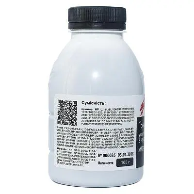 Тонер HP/Canon MPT8 Universal 1010/1012, 100г Static Control (MPT8-100B-P) - фото 2