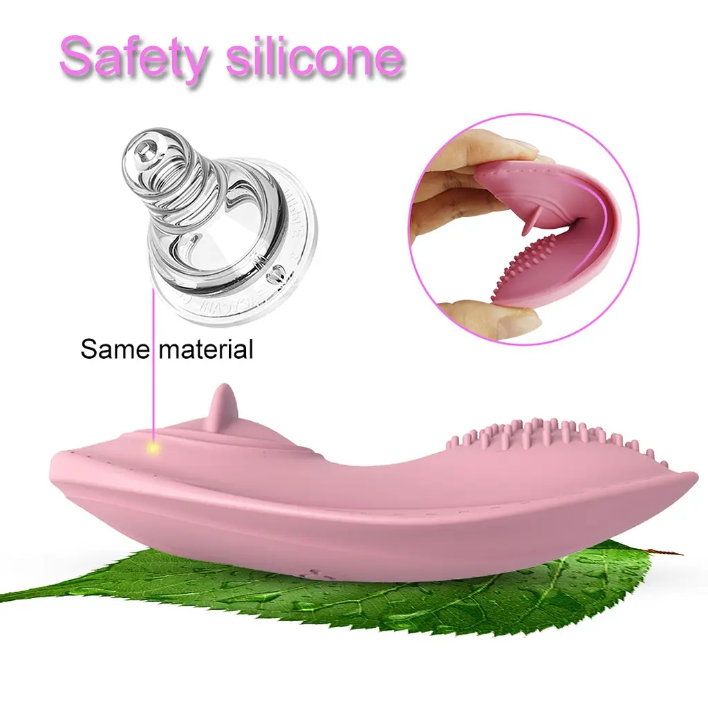 Вибратор для клитора Boss Series Strap On Vibrator 01 светло-розовый - фото 9