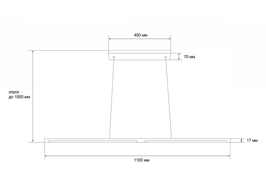 Підвісний світильник MJ-Light KONO HANG 3200K WH 15019 - фото 4