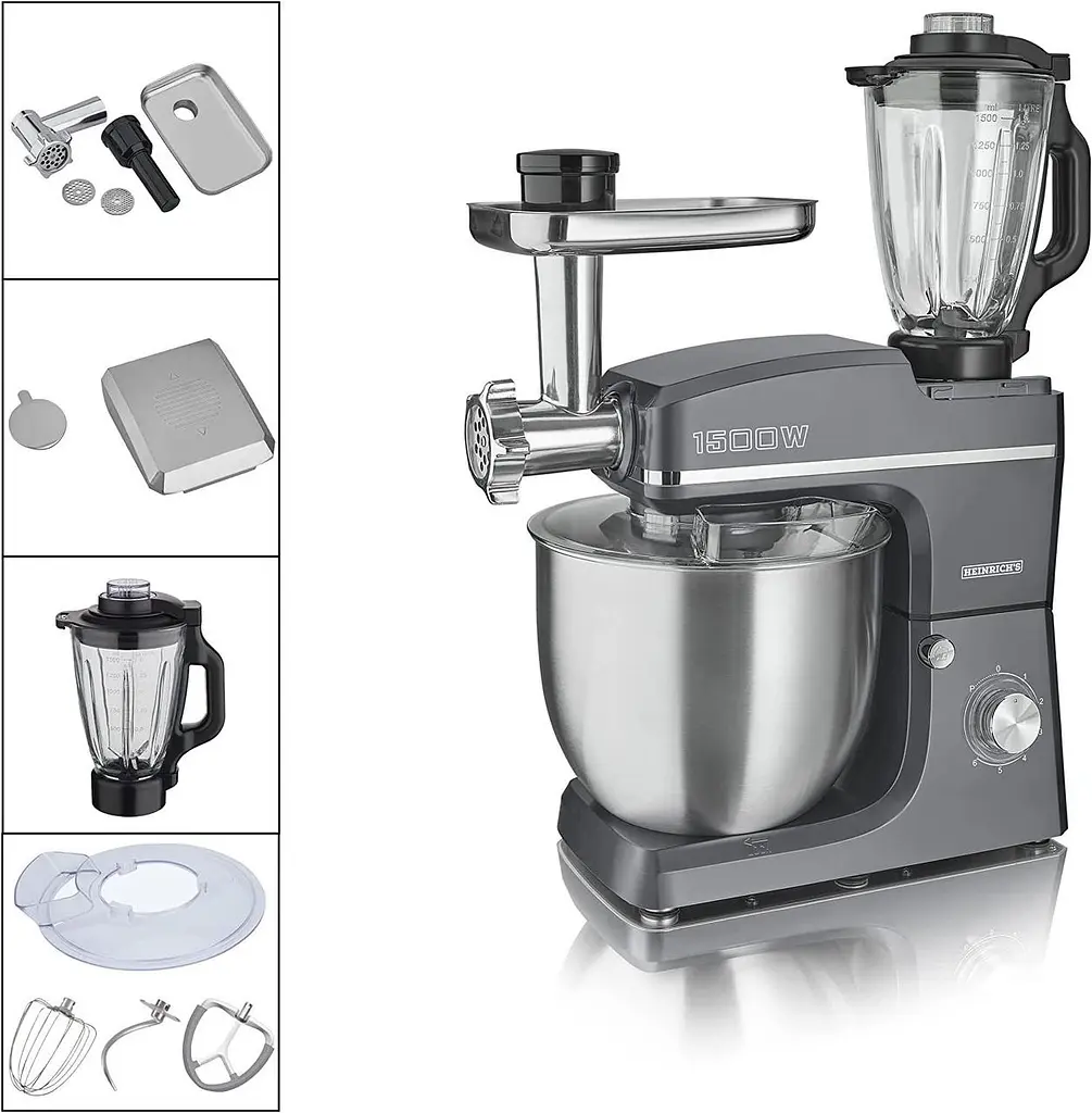 Кухонний комбайн-тестоміс 3 до 1 Heinrich's HKM 8083 Titan 10 л - фото 7